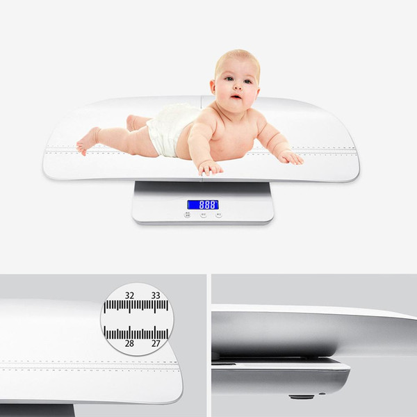 Baby Scale Multi-Function Accurately Digital Baby Infant Toddler Scale with Height Tray 2-in-1 to Toddler
