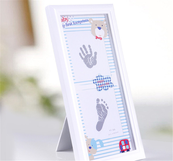 Infant Baby Children Handprint Footprint White Contracted Hanging Wall Photo Frame Christmas Gifts For Children