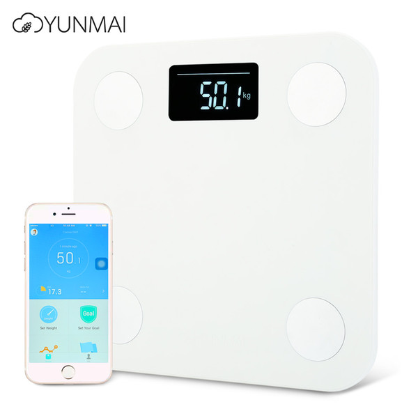 Original YUNMAI Body Fat Smart Scales Color LED Digital Weight Bluetooth Body Fat Percentage Household APP Scale Mini Premium