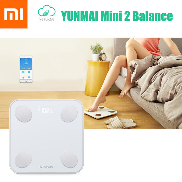 Original Xiaomi YUNMAI Mini 2 Balance Smart Body Fat Weight Scales Health Digital Weighting Scale English APP Control