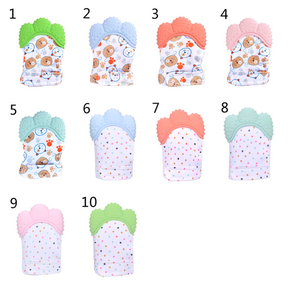 New Baby Silicone Teether Mitts Teething Mitten Glove Newborn Chewable Nursing Mittens Teether Natural stop Sucking Thumb Toy B1