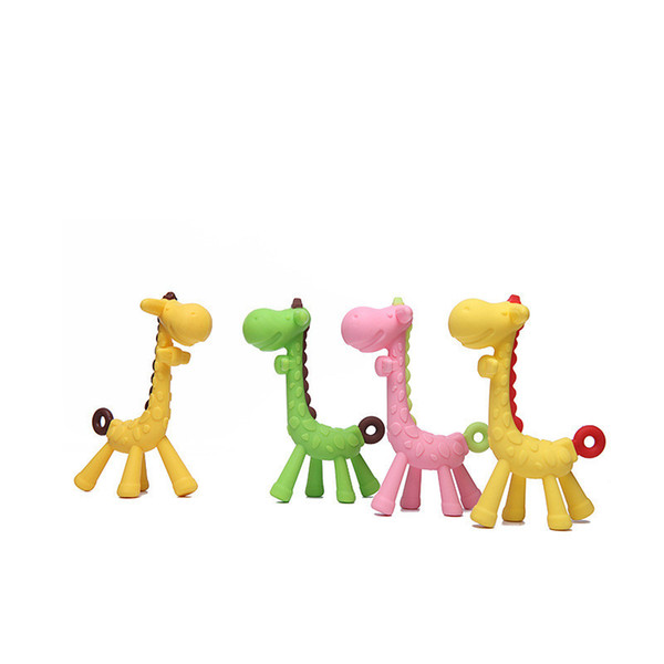 Baby Vulli Giraffe Teether Natural Rubber Soothers Pacifier Infant Teething Toys Giraffe Newborn Teether Chew Toy for Infant Gift