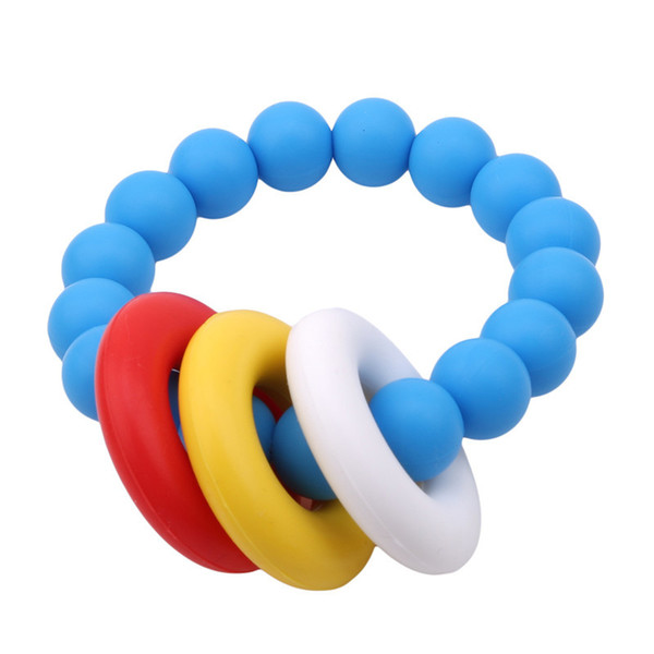 Baby Bracelet Shaped Jewelry Teething For Baby Silicone Beads Baby Rattle Stroller Accessories Toys For Newborn