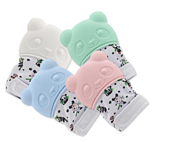 Baby Teething Mitten BPA Free Safe Silicone Teether Toy Mini Mitt Chewable Glove Baby Shower Gift