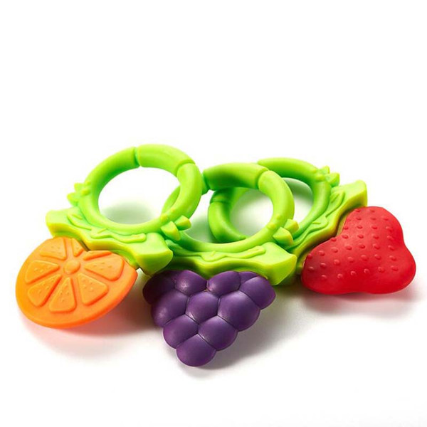 new arrivals bpa free Eco-Friendly Infant Sore Gums Pain Relief Silicone baby fruit teether mix designs free shipping