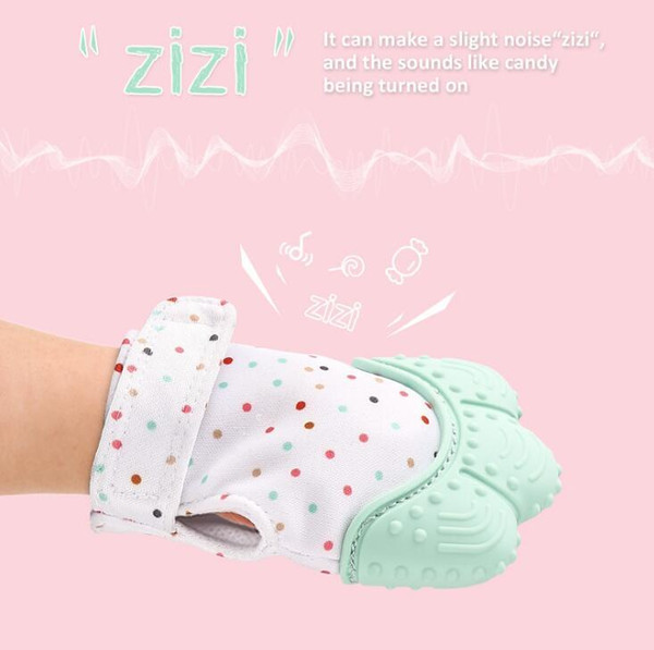 Mitten for Babies Self-Soothing Pain Relief and Teething Glove BPA FREE Safe Food Grade Teething Mitt