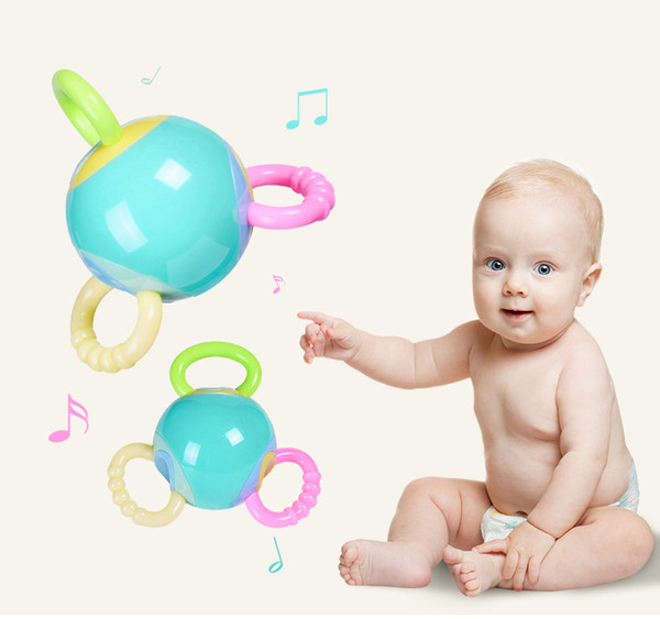 Baby Educational Molar Activities Toys teether ball Manhattan molars hand catching the ball triangle can reverse the baby training ball