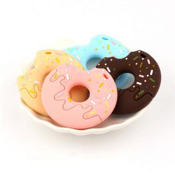 Candy Cookies Teether Silicone Baby Chewable Teething Baby Teethers Care Pendant Food Grade Silicone Soft High Quality
