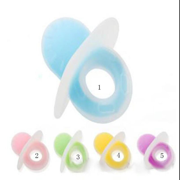 Baby silicone teether baby girls boys double colors soothers mordedor children teether safe toys silicone baby teeth for kids