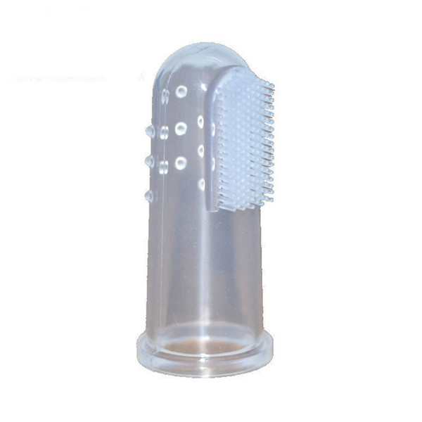 PrettyBaby kids baby infant soft silicone finger toothbrush Newborn baby toothbrush finger Rubber Clean Massager Training Brush