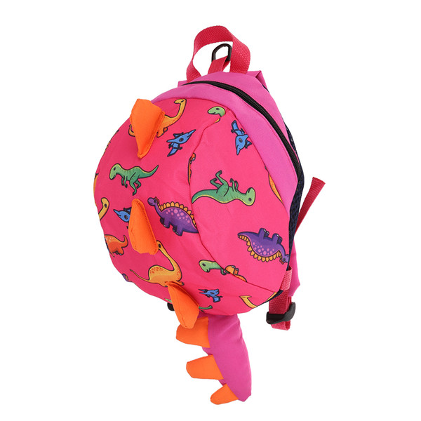 Cartoon Dinosaur Shape Kindergarten Backpack Anti-lost Travel Shoulder Bag for Children