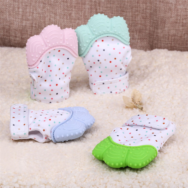 Silicone rubber Baby Teething Mitten Baby grinding teeth are audible Prevent your baby from biting your own grinding Soothers P1000