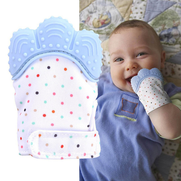 HARKO Baby Silicone Mitts Teething Mitten Glove Candy Wrapper Sound Teethers Toy Gifts Newborn Nursing Mittens Teether