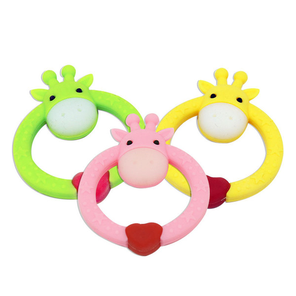 Factory Direct Silicone Baby Teether Giraffe Food Grade Silicone Teether Molar Stick Baby Toys174201