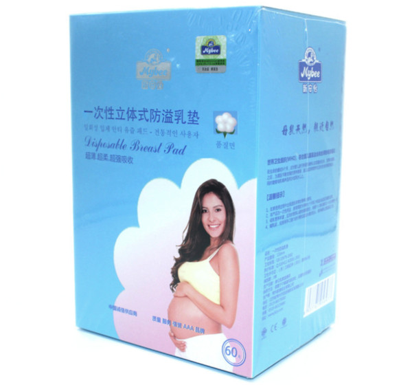 60pc Nursing Pads Non-woven Disposable Waterproof Stay Dry Super Absorbency Ultra Thin Ultra Soft Prenatal Postnatal Supplies