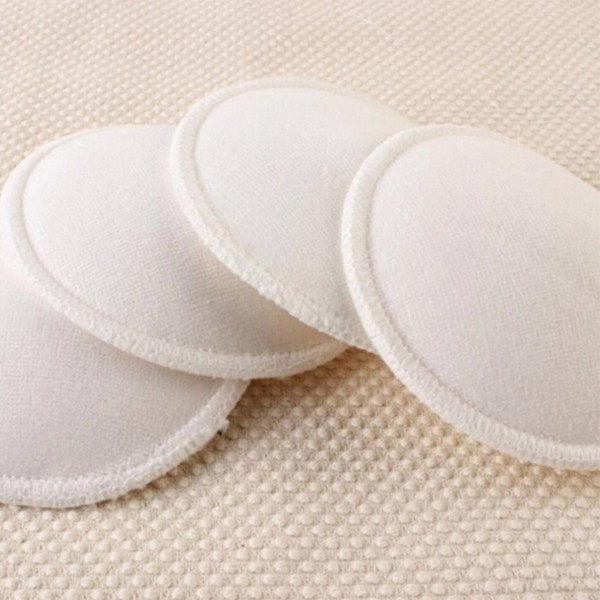 4PCS Breathable Leakproof Infant Feeding Postpartum Mom Washable Bra Breast Pads Reusable Breast Pad
