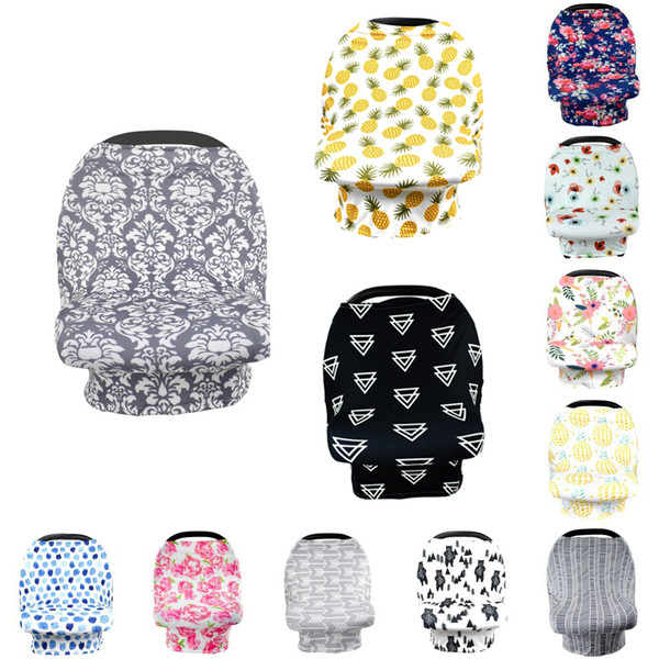 12 Newborn Feeding Baby Car Seat Canopy Cover Breastfeeding Nursing Scarf Cover Up Apron Shoping Cart Infant Stroller Sleep By Nursing Cover