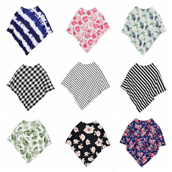 Nursing Covers Mother Stipe Grid Baby Car Seat Cover Canopy Breathable Maternity Rose Flower Stretchy Infinity Scarf Breastfeeding C323