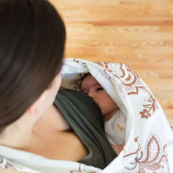 Breast Covers Baby Infant Breathable Apron Cotton Muslin Cloth Nursing Cape Feeding Cover Q190530