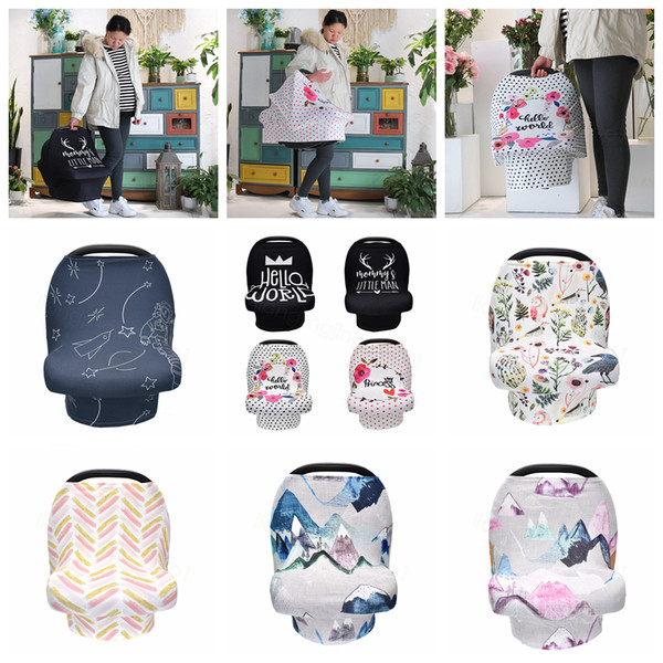 Baby letter Feeding Nursing Cover floral dot Newborn Toddler Breastfeeding Privacy Scarf Cover Shawl Car Seat Stroller Canopy Tools FFA3537