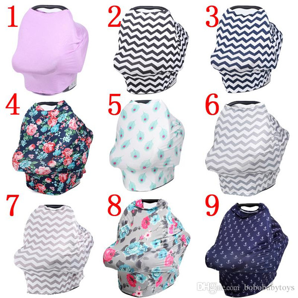 Baby Car Seat Canopy Cover Breastfeeding Nursing Scarf Cover Up Apron Shoping Cart Infant Stroller Sleep By Nursing Cover 27.5*27.5*12.5inch