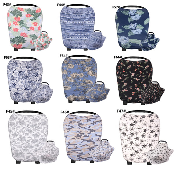 Baby Feeding Nursing Cover Newborn Toddler Canopy Nursing Cover Multi-Use Stretehy Infinity Scarf Breastfeeding Shopping Car Seat Cover