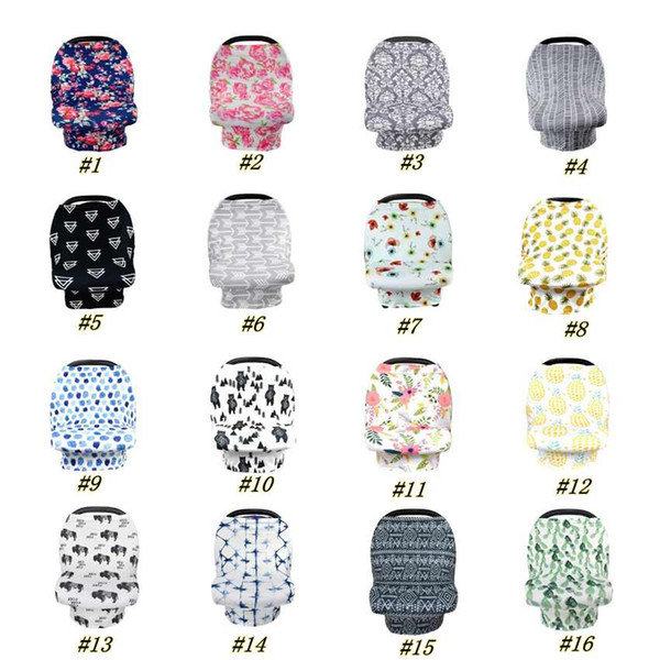 19styles Baby Floral Feeding Nursing Cover Newborn Toddler Breastfeeding Privacy Scarf Cover Shawl Car Seat Stroller Canopy Tools ZZA1801