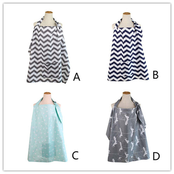 Baby Breastfeeding Cover Mum Cotton Nursing Udder Apron Shawl Cloth+Storage Bag Cotton Fashionable Mom's Nursing Cover V23%