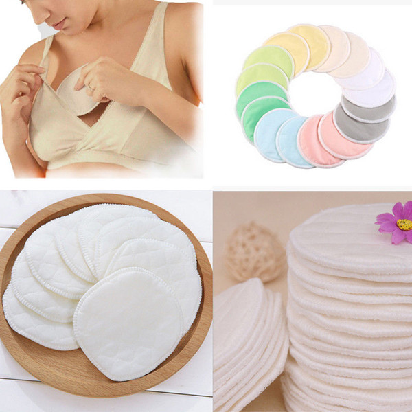 6Pcs Reusable Breast Pads Nursing Organic White Washable Pads Anti-overflow Maternity Nursing Pad Baby Breastfeeding Accessory