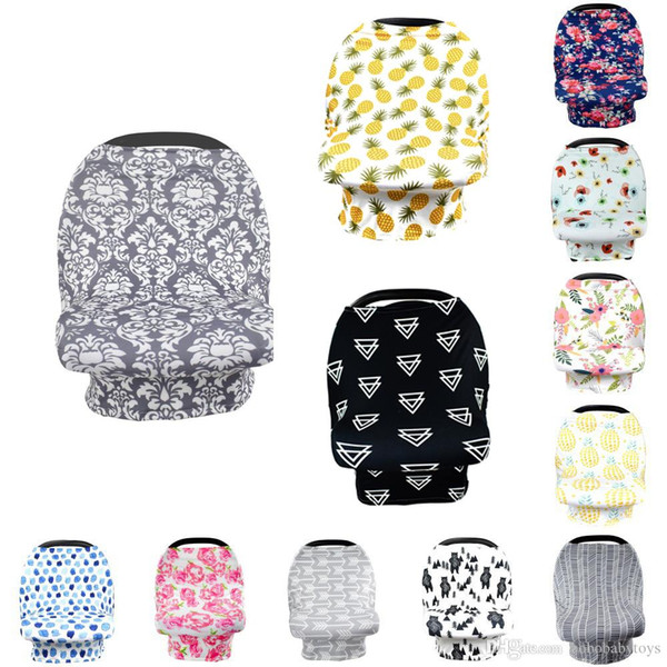 12 Newborn Feeding Baby Car Seat Canopy Cover Breastfeeding Nursing Scarf Cover Up Apron Shoping Cart Infant Stroller Sleep By Nursing Cover