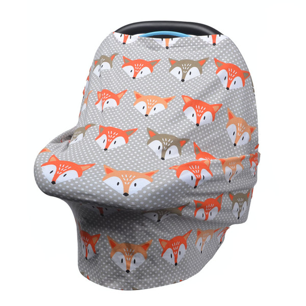 Multifunctional 5 in 1 2018 Breastfeeding hot sale Car Seat Cover Canopy Shopping Cart Cover Trendy Scarf Breathable Nursing Cover free ship