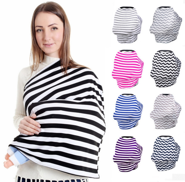 INS Baby Car Seat Canopy Cover Breastfeeding Nursing Scarf Cover Up Apron Shoping Cart Infant Stroller Sleep Buggy Canopy