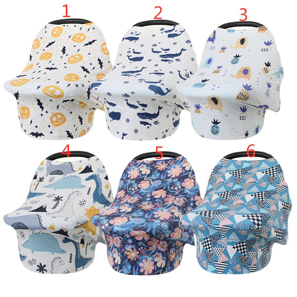 Nursing Cover for Breastfeeding Pineapple Infant Breathable Shawl Breast Flower Comfortable Blanket Swaddling Canopy Baby Car Seat Cover