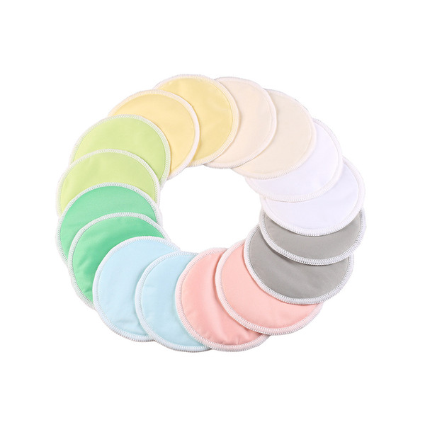 10Pcs Mom Bamboo Breast Nursing Pad Waterproof Washable Feeding Reusable 3 Layers Thick Pads FJ88