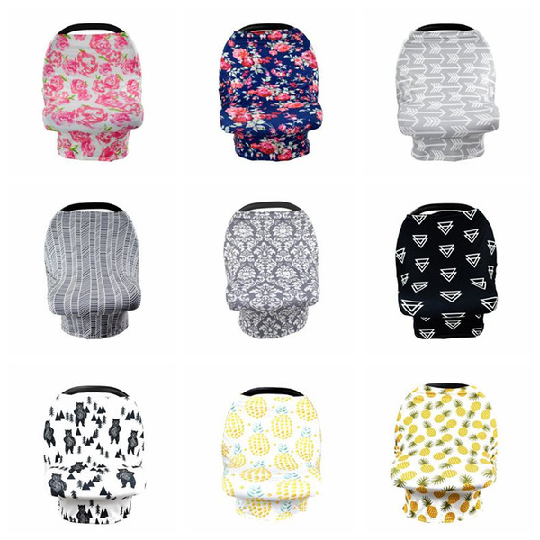 Feeding Nursing Cover Baby Floral Breastfeeding Privacy Scarf Cover Infant Car Seat Stroller Canopy Tools Multi-Use Nursing Cape YP111
