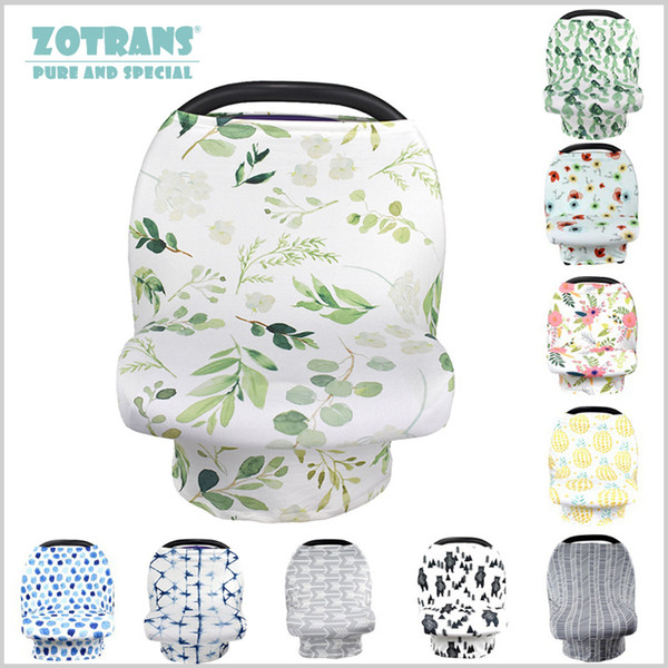 New Mom Nursing Scarf Canopy Breastfeeding Flowel Multifunction Cape Baby Stroller Infant Car Seat Cover Q190530