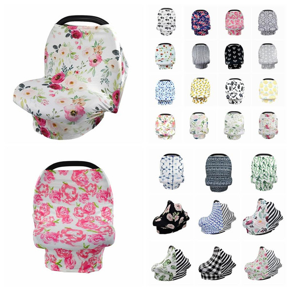 Baby Floral Feeding Nursing Cover Newborn Toddler Breastfeeding Privacy Scarf Cover Shawl Car Seat Stroller Canopy Tools A-LJA2301