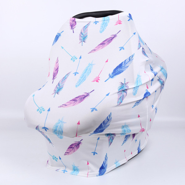 Nurse Breastfeeding Cover Muslin Cloth Car Seat Canopy Baby Gift Cotton Soft Nursing Apron Flowers Animals Breastfeeding Scarf