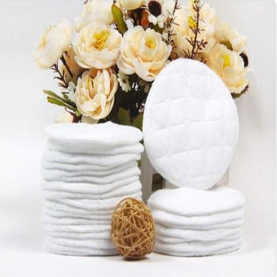 100PCS White Cotton Washable Six Layers Pregnant Women Anti-Galactorrhea Pad Reusable Type Comfortable Breathable Convenience Chest pad