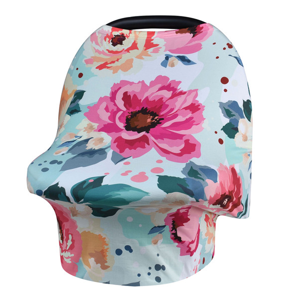 New Baby Nursing Cover Printed ,Shopping Cart, High Chair, Car Seat Canopy,Multi Use Breastfeeding Cover Up Stroller Crseat