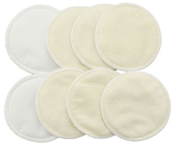 Washable Organic Nursing Pads (8 Pack) | Contoured Reusable Breast/Breastfeeding Pads