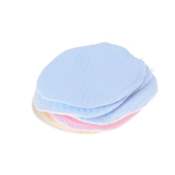 6Pcs Washable Soft Cotton Absorbent Reusable Mom Mother Baby Breast Feeding Nursing Pads Bra Inserts Supplies Random color