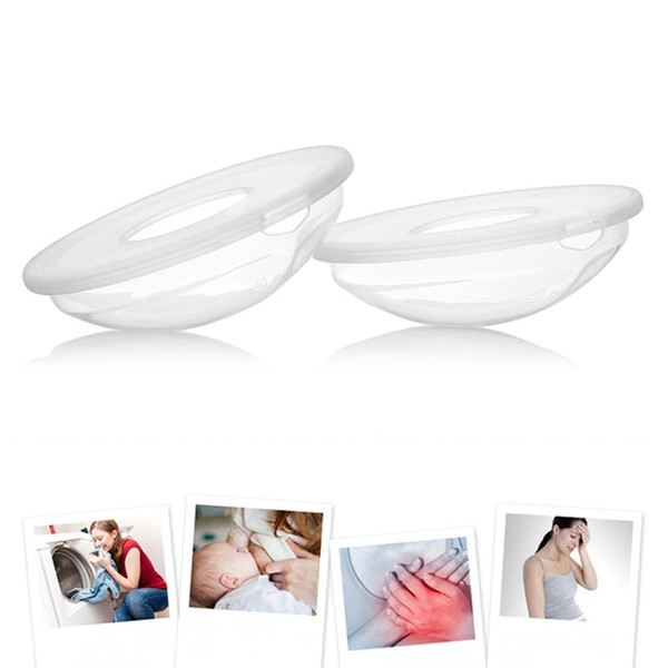 2Pcs SilicaGel Breast Milk Collector Soft Collection Cover Nurse Postpartum Breast Nipple Suction Container Reusable Nursing Pad