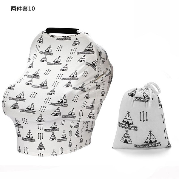 Baby Floral Feeding Nursing Cover 19Styles striped Newborn Toddler Breastfeeding Privacy Scarf Cover Shawl Stroller Canopy with bag