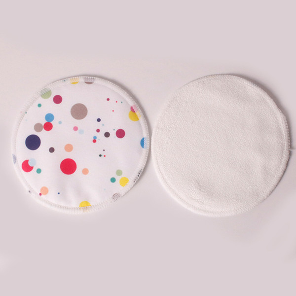 12cm Bamboo Fiber Breast Nursing Pads For Mum Printed Reusable Waterproof Washable Feeding Pad Ultra Soft Breast Pads 10pcs/Lot