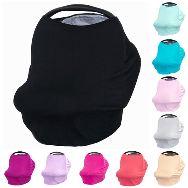 Wholesale- nursing scarf for baby car seat canopy Cotton Material nursing cover breastfeeding multi-function breastfeeding cover