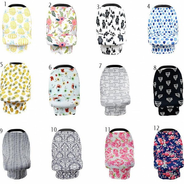 Breastfeeding Cover Privacy Cover Scarf Baby Nursing Cloth Flower Print Nursing Cover Breathable CottonNursing Cloth 12 Styles