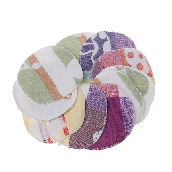 2018 Fashion New Fancy Style 10pcs/set Soft Absorbent Nursing Pads Washable Reusable Cotton Pads Breast