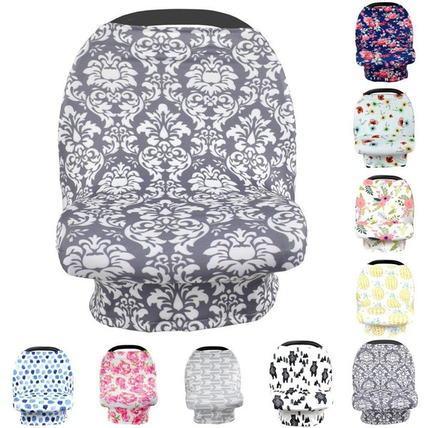 12 styles Baby Nursing Cover breastfeeding cover Pineapple Flower print Safety seat car Privacy Nursing Cover Scarf Strollers Blanket mk0845