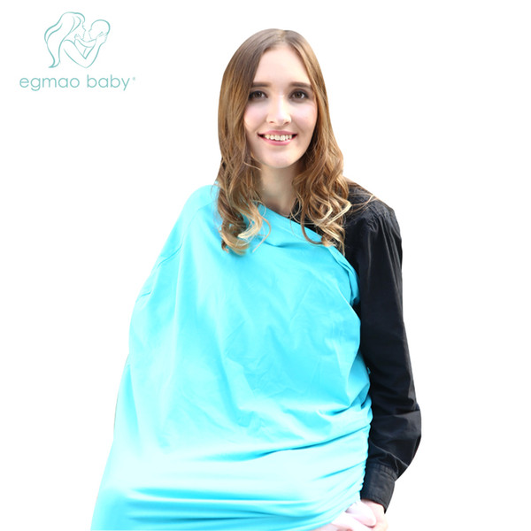 Wholesale- Top Quality Keep Warm Out the Wind Organic Baby 100% Cotton Multi use Breastfeeding Cover Baby Car Seat Cover Baby Nursing Scarf